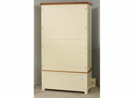 Birlea New Hampshire Cream And Oak 2 Door 1 Drawer Wardrobe Thumbnail