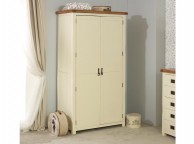 Birlea New Hampshire Cream And Oak 2 Door Wardrobe Thumbnail