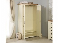 Birlea New Hampshire Cream And Oak 2 Door Wardrobe Thumbnail