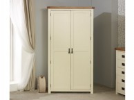 Birlea New Hampshire Cream And Oak 2 Door Wardrobe Thumbnail