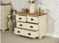 Birlea New Hampshire Cream And Oak 2 Plus 2 Drawer Chest Thumbnail