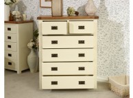 Birlea New Hampshire Cream 4 Plus 2 Drawer Chest Thumbnail