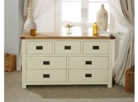 Birlea New Hampshire Cream And Oak 4 Plus 3 Drawer Chest Thumbnail