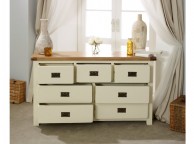 Birlea New Hampshire Cream And Oak 4 Plus 3 Drawer Chest Thumbnail