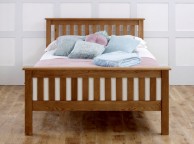 Birlea Malvern 4ft6 Double Oak Wooden Bed Frame With High Footend Thumbnail