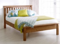 Birlea Malvern 4ft6 Double Oak Wooden Bed Frame With Low Footend Thumbnail