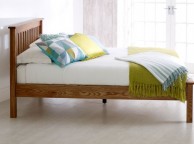 Birlea Malvern 4ft6 Double Oak Wooden Bed Frame With Low Footend Thumbnail