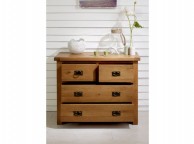 Birlea Malvern Oak 2 Plus 2 Chest Of Drawers Thumbnail