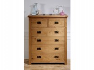 Birlea Malvern Oak 4 Plus 2 Chest Of Drawers Thumbnail