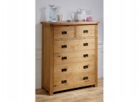 Birlea Malvern Oak 4 Plus 2 Chest Of Drawers Thumbnail