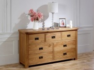 Birlea Malvern Oak 3 Over 4 Chest Of Drawers Thumbnail