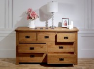 Birlea Malvern Oak 3 Over 4 Chest Of Drawers Thumbnail