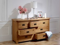 Birlea Malvern Oak 3 Over 4 Chest Of Drawers Thumbnail