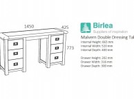 Birlea Malvern Oak Dressing Table Thumbnail