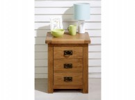 Birlea Malvern Oak 3 Drawer Bedside Thumbnail