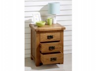 Birlea Malvern Oak 3 Drawer Bedside Thumbnail