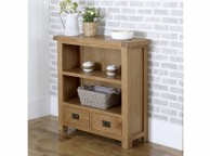 Birlea Malvern Oak 2 Drawer Small Bookcase Thumbnail