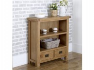 Birlea Malvern Oak 2 Drawer Small Bookcase Thumbnail