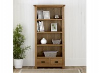Birlea Malvern Oak 2 Drawer Tall Bookcase Thumbnail