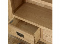 Birlea Malvern Oak 2 Drawer Tall Bookcase Thumbnail