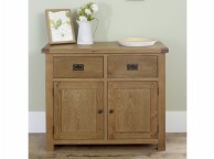 Birlea Malvern Oak 2 Drawer 2 Door Sideboard Thumbnail