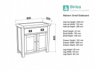 Birlea Malvern Oak Small Sideboard Thumbnail