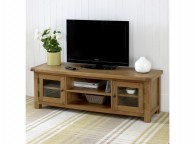 Birlea Malvern Oak Wide Screen TV Unit Thumbnail