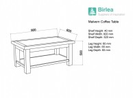 Birlea Malvern Oak Coffee Table Thumbnail
