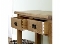 Birlea Malvern Oak 2 Drawer Console Table Thumbnail