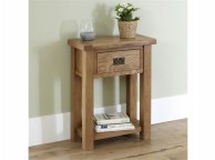 Birlea Malvern Oak 1 Drawer Console Table Thumbnail