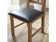 Birlea Malvern Oak Pair Of Ladder Back Dining Chairs Thumbnail