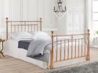 Time Living Alexander 5ft Kingsize Rose Gold Metal Bed Frame Thumbnail