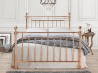 Time Living Alexander 4ft6 Double Rose Gold Metal Bed Frame Thumbnail