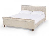 Serene Stella 6ft Super Kingsize Gold Velvet Fabric Bed Frame Thumbnail