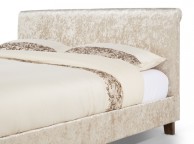 Serene Stella 6ft Super Kingsize Gold Velvet Fabric Bed Frame Thumbnail