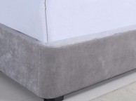 Flair Furnishings Rebecca 5ft Kingsize Silver Fabric Ottoman Bed Frame Thumbnail