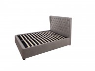 Flair Furnishings Rebecca 6ft Super Kingsize Silver Fabric Ottoman Bed Frame Thumbnail