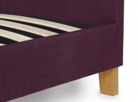 Serene Sophia 6ft Super Kingsize Plum Fabric Bed Frame Thumbnail