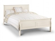 Julian Bowen Amelia Stone White 5ft Kingsize Wooden Bed Thumbnail