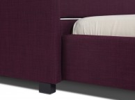 Serene Lily 3ft Single Plum Fabric Guest Bed Thumbnail