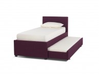 Serene Lily 3ft Single Plum Fabric Guest Bed Thumbnail