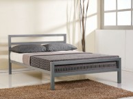 Time Living City Block 4ft6 Double Grey Metal Bed Frame Thumbnail
