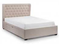 Julian Bowen Geneva 4ft6 Double Pearl Fabric Storage Bed Frame Thumbnail