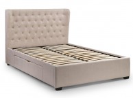 Julian Bowen Geneva 4ft6 Double Pearl Fabric Storage Bed Frame Thumbnail