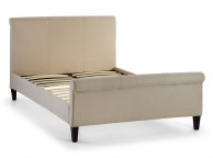 Julian Bowen Grosvenor 4ft6 Double Sand Linen Fabric Bed Frame Thumbnail
