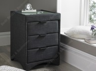 Kaydian Valencia Pendle Slate Fabric Bedside Thumbnail