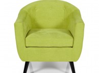 Serene Evie Green Fabric Tub Chair Thumbnail