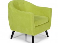 Serene Evie Green Fabric Tub Chair Thumbnail