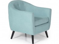Serene Evie Duck Egg Fabric Tub Chair Thumbnail