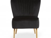 Serene Prestwick Black Fabric Chair And Stool Thumbnail